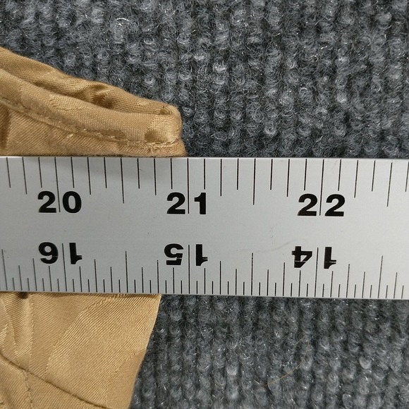 Tommy Bahama Women's Button-Up Silk Vest Tan Large 12-14 Flap Pockets Lined - Picture 14 of 14